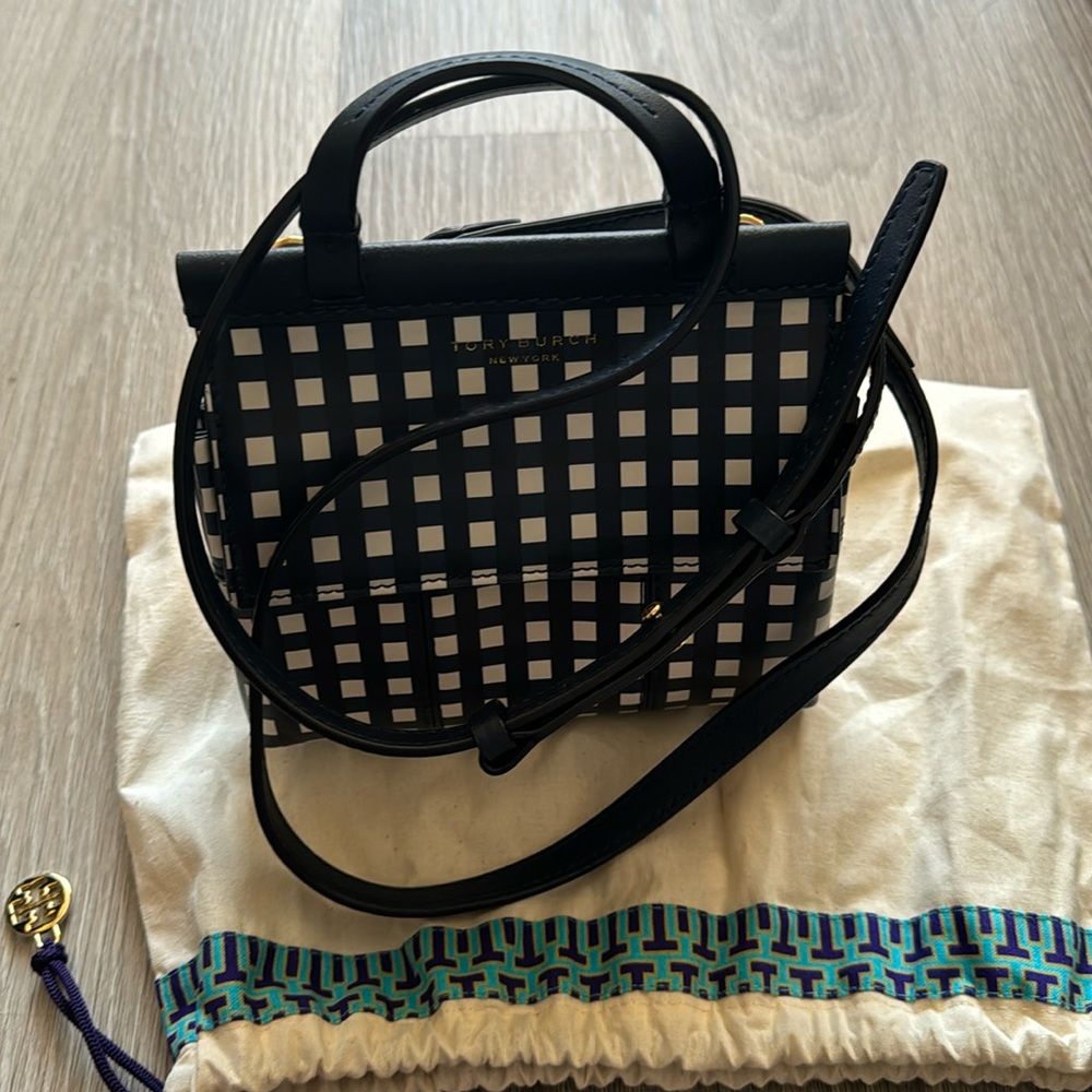 Tory Burch Block T Mini Satchel Crossbody